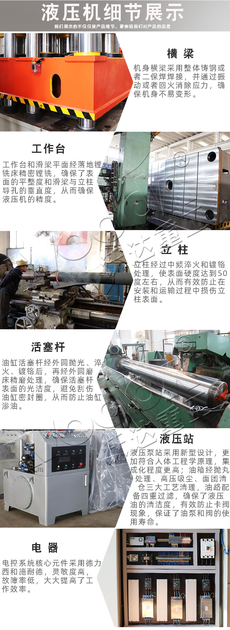 2000T四柱液壓機技術參數